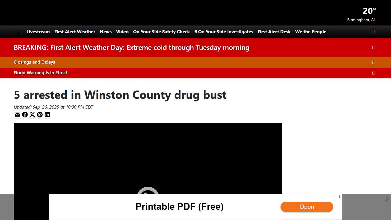 5 arrested in Winston County drug bust